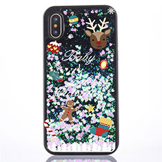 Coque Ultra Fine TPU Souple Housse Etui Transparente Fleurs Z02 pour Apple iPhone Xs Max Mixte