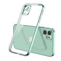 Coque Ultra Fine TPU Souple Housse Etui Transparente H01 pour Apple iPhone 12 Mini Vert