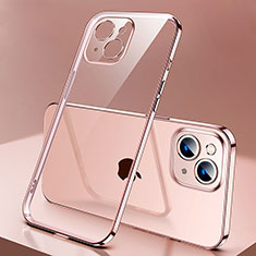 Coque Ultra Fine TPU Souple Housse Etui Transparente H01 pour Apple iPhone 13 Or Rose