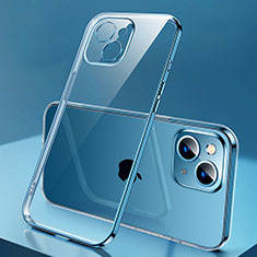 Coque Ultra Fine TPU Souple Housse Etui Transparente H01 pour Apple iPhone 15 Plus Bleu