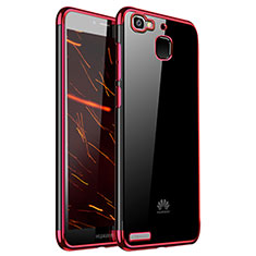 Coque Ultra Fine TPU Souple Housse Etui Transparente H01 pour Huawei Enjoy 5S Rouge