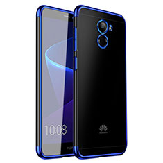 Coque Ultra Fine TPU Souple Housse Etui Transparente H01 pour Huawei Enjoy 7 Plus Bleu