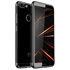 Coque Ultra Fine TPU Souple Housse Etui Transparente H01 pour Huawei Enjoy 7S Noir