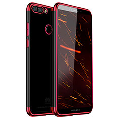 Coque Ultra Fine TPU Souple Housse Etui Transparente H01 pour Huawei Enjoy 8 Plus Rouge