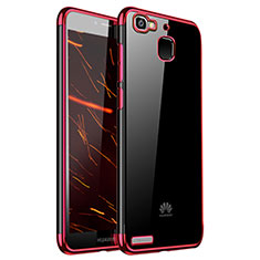 Coque Ultra Fine TPU Souple Housse Etui Transparente H01 pour Huawei G8 Mini Rouge