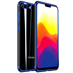 Coque Ultra Fine TPU Souple Housse Etui Transparente H01 pour Huawei Honor 10 Bleu