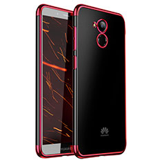 Coque Ultra Fine TPU Souple Housse Etui Transparente H01 pour Huawei Honor 6C Rouge