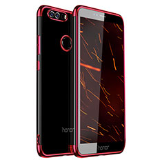 Coque Ultra Fine TPU Souple Housse Etui Transparente H01 pour Huawei Honor 8 Rouge