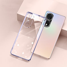 Coque Ultra Fine TPU Souple Housse Etui Transparente H01 pour Huawei Honor 80 Pro Flat 5G Violet