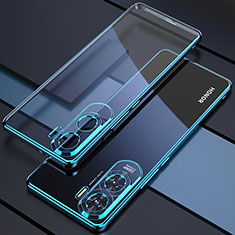 Coque Ultra Fine TPU Souple Housse Etui Transparente H01 pour Huawei Honor X50i 5G Bleu