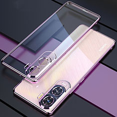 Coque Ultra Fine TPU Souple Housse Etui Transparente H01 pour Huawei Honor X50i 5G Violet