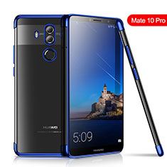 Coque Ultra Fine TPU Souple Housse Etui Transparente H01 pour Huawei Mate 10 Pro Bleu