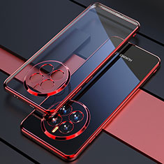 Coque Ultra Fine TPU Souple Housse Etui Transparente H01 pour Huawei Mate 50E Rouge