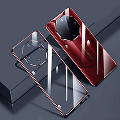 Coque Ultra Fine TPU Souple Housse Etui Transparente H01 pour Huawei Mate 60 RS Ultimate Rouge