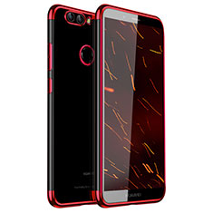 Coque Ultra Fine TPU Souple Housse Etui Transparente H01 pour Huawei Nova 2 Plus Rouge