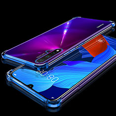 Coque Ultra Fine TPU Souple Housse Etui Transparente H01 pour Huawei Nova 5 Bleu