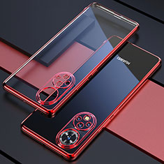 Coque Ultra Fine TPU Souple Housse Etui Transparente H01 pour Huawei Nova 9 Pro Rouge