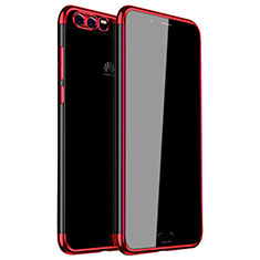 Coque Ultra Fine TPU Souple Housse Etui Transparente H01 pour Huawei P10 Plus Rouge