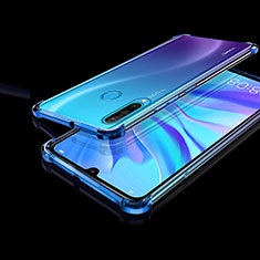 Coque Ultra Fine TPU Souple Housse Etui Transparente H01 pour Huawei P30 Lite New Edition Bleu