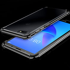 Coque Ultra Fine TPU Souple Housse Etui Transparente H01 pour Huawei Y5 (2018) Noir