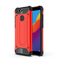 Coque Ultra Fine TPU Souple Housse Etui Transparente H01 pour Huawei Y6 (2018) Rouge