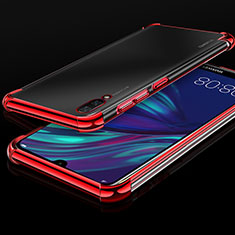 Coque Ultra Fine TPU Souple Housse Etui Transparente H01 pour Huawei Y7 (2019) Rouge