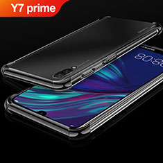 Coque Ultra Fine TPU Souple Housse Etui Transparente H01 pour Huawei Y7 Prime (2019) Noir