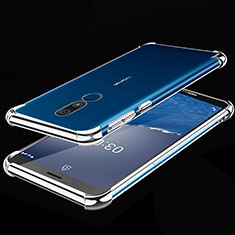 Coque Ultra Fine TPU Souple Housse Etui Transparente H01 pour Nokia C3 Argent