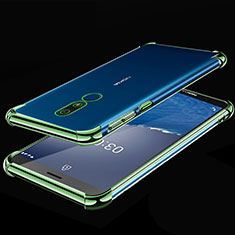 Coque Ultra Fine TPU Souple Housse Etui Transparente H01 pour Nokia C3 Vert