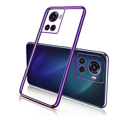 Coque Ultra Fine TPU Souple Housse Etui Transparente H01 pour OnePlus 10R 5G Violet