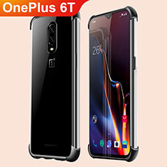 Coque Ultra Fine TPU Souple Housse Etui Transparente H01 pour OnePlus 6T Noir