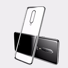 Coque Ultra Fine TPU Souple Housse Etui Transparente H01 pour OnePlus 7 Noir