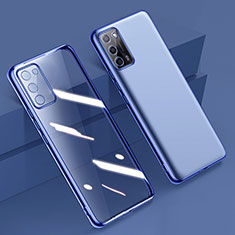 Coque Ultra Fine TPU Souple Housse Etui Transparente H01 pour Oppo A56 5G Bleu