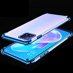 Coque Ultra Fine TPU Souple Housse Etui Transparente H01 pour Oppo A73 5G Bleu