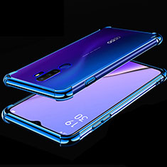 Coque Ultra Fine TPU Souple Housse Etui Transparente H01 pour Oppo A9 (2020) Bleu