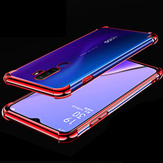 Coque Ultra Fine TPU Souple Housse Etui Transparente H01 pour Oppo A9 (2020) Rouge