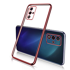 Coque Ultra Fine TPU Souple Housse Etui Transparente H01 pour Oppo A93s 5G Rouge