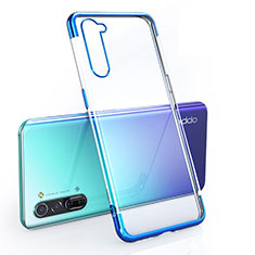 Coque Ultra Fine TPU Souple Housse Etui Transparente H01 pour Oppo F15 Bleu