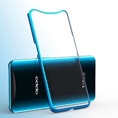 Coque Ultra Fine TPU Souple Housse Etui Transparente H01 pour Oppo Find X Super Flash Edition Bleu