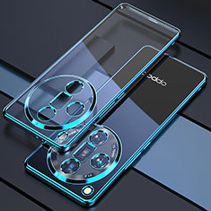 Coque Ultra Fine TPU Souple Housse Etui Transparente H01 pour Oppo Find X7 5G Bleu