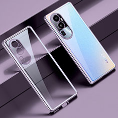 Coque Ultra Fine TPU Souple Housse Etui Transparente H01 pour Oppo Reno10 Pro+ Plus 5G Violet