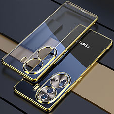 Coque Ultra Fine TPU Souple Housse Etui Transparente H01 pour Oppo Reno11 Pro 5G Or