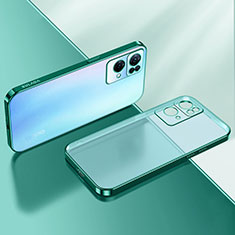 Coque Ultra Fine TPU Souple Housse Etui Transparente H01 pour Oppo Reno7 Pro 5G Vert