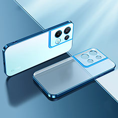 Coque Ultra Fine TPU Souple Housse Etui Transparente H01 pour Oppo Reno9 Pro 5G Bleu