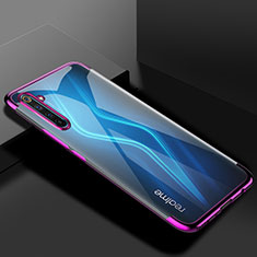 Coque Ultra Fine TPU Souple Housse Etui Transparente H01 pour Realme 6 Pro Violet