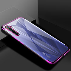 Coque Ultra Fine TPU Souple Housse Etui Transparente H01 pour Realme 6 Violet