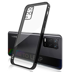 Coque Ultra Fine TPU Souple Housse Etui Transparente H01 pour Realme 8 5G Noir