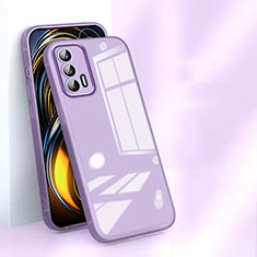 Coque Ultra Fine TPU Souple Housse Etui Transparente H01 pour Realme GT 5G Violet