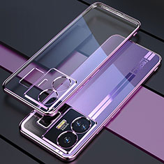 Coque Ultra Fine TPU Souple Housse Etui Transparente H01 pour Realme GT Neo6 5G Violet