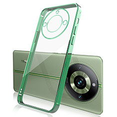 Coque Ultra Fine TPU Souple Housse Etui Transparente H01 pour Realme Narzo 60 Pro 5G Vert